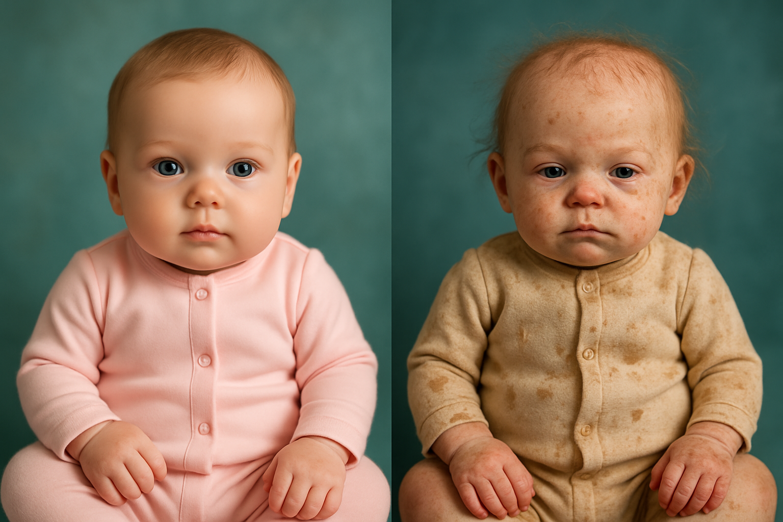 Comparação entre bebê reborn bem cuidado e mal cuidado